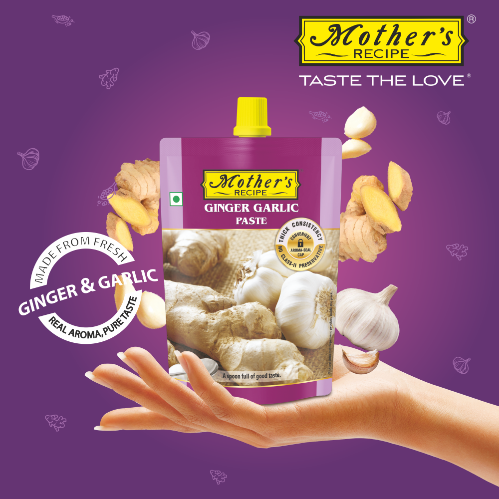 Ginger Garlic Paste 200 gm – Mothers Recipe